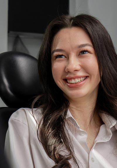 woman smiling during her visit to North Atlanta Family Dentistry in Johns Creek, GA