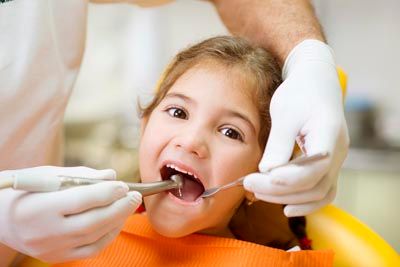 young child getting their teeth cleaned at North Atlanta Family Dentistry in Johns Creek, GA
