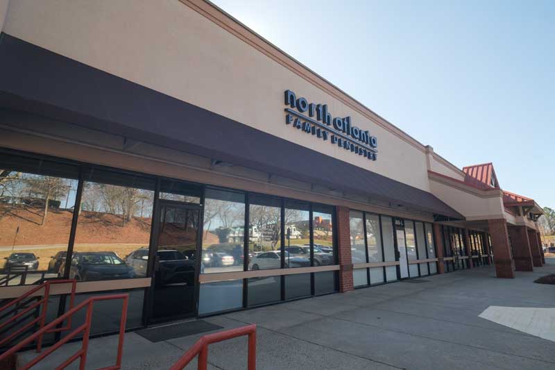 North Atlanta Family Dentistry storefront in Johns Creek